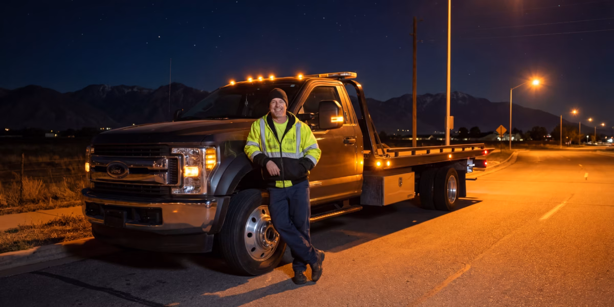 Draper Towing team and truck